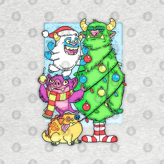 Monsters Christmas by HARKO DESIGN